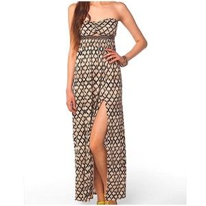 SILENCE + NOISE Cleopatra Strapless Maxi Dress